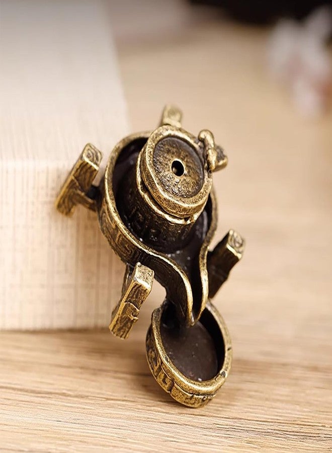 Comidox 1Pcs Vintage Brass Backflow Incense Holder Mini Zen Waterfall Incense Burner for Office Home Décor - Image 5