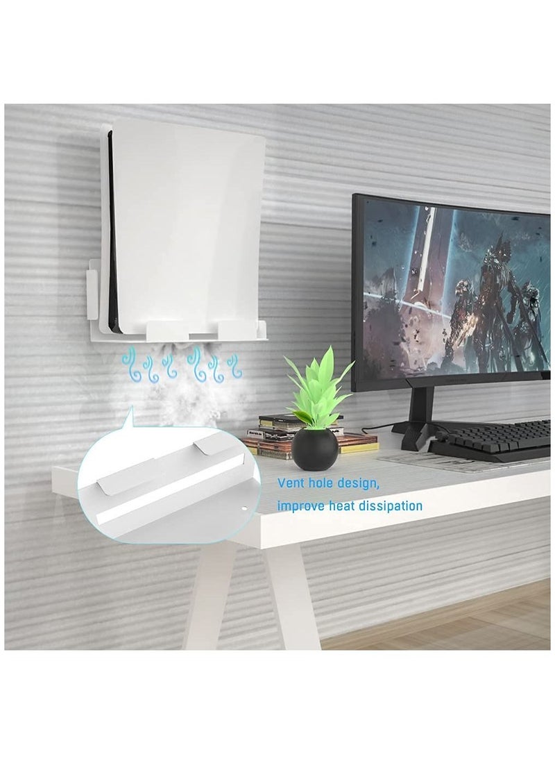 SYOSI - Wall Mount for Playstation 5, Wall Mount Bracket Set with Screwdriver & Screws, Sturdy Metal Wall Hanging Holder Stand KASTWAVE for PS5 Gaming Console Disk & Digital Edition - Image 1