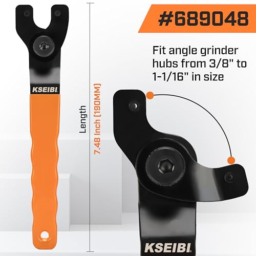 KSEIBI 689048 Universal Adjustable Pin Angle Grinder Wrench for Flange Grinder Tool Machine from 4 Inch - 9 Inch Spanner - Image 4