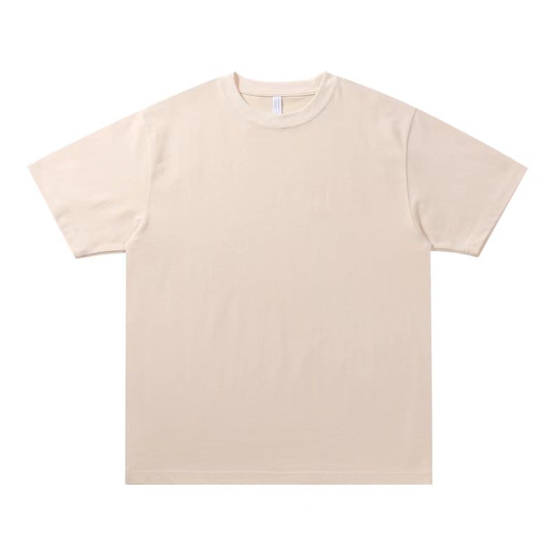 Summer Heavy Trendy Crewneck Short-Sleeved T-Shirt Unisex Loose Oversize Shoulder Instagram Style All-Match Top - Image 1