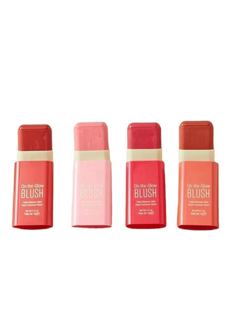 HUDAMOJI - Hudamoji On-the-Glow Blush Stick (Fleur The pink 01, 15g) - Image 1