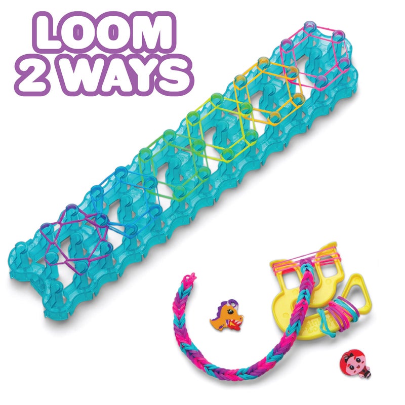 Rainbow Loom® Loomi-Pals™ MEGA Set, Features 60 Cute Assorted LP Charms, The New RL2.0, Happy Looms, Hooks, Alpha & Pony Beads, 5600 Colorful Bands All in a Carrying Case for Boys and Girls 7+ - Image 5