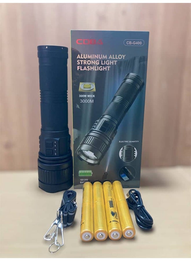 COBA Rechargeable Flashlights High Lumens, 4000LM LED Powerful Super Bright Flash Light, 5 Mode Zoomable Tactical Flashlights High Powered, Waterproof Linternas Emergencies Lights for Home - Image 2