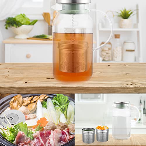 LULLATTI Extra Large Tea Ball Infuser for Pitcher(2 Pack), 18/8 Stainless Steel Tea Steeper, Extra Fine Mesh Tea Strainer Perfect for Brewing Herbs, Iced Tea, Coffee, Cooking Soup - Image 5