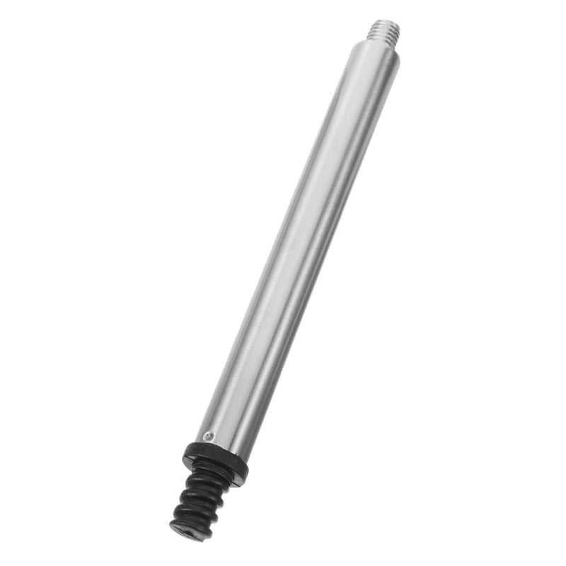 Stainless Steel Threaded Toilet Brush Handle Adapter Rod Stick Silver - Image 2