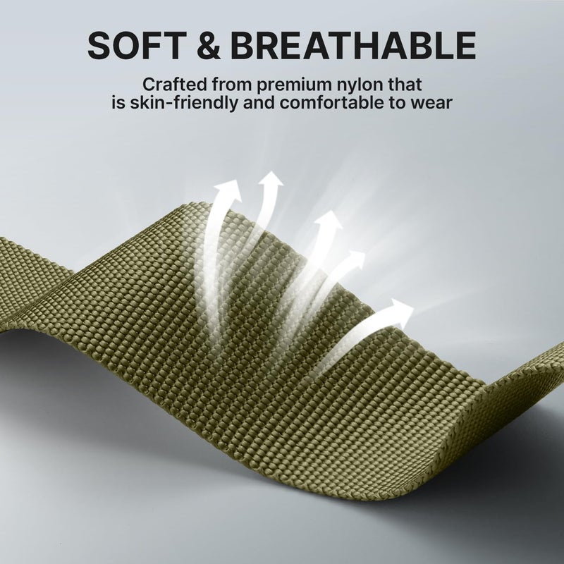 Bandletic حزام Bandletic متوافق مع ساعات Garmin Instinct 2 3، نايلون تكتيكي متين لفينيكس 8 47mm/7/6 برو/5 بلس، حزام سريع التركيب 22mm يناسب Forerunner 970/965/955/945/Approach S70/S62/S60/Quatix - Image 5