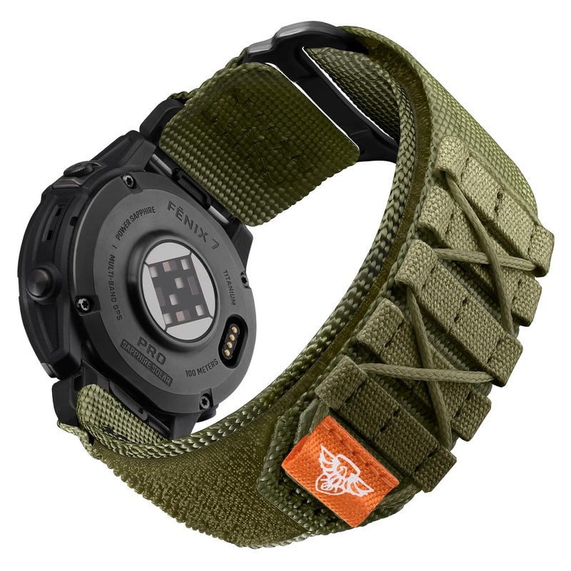Bandletic حزام Bandletic متوافق مع ساعات Garmin Instinct 2 3، نايلون تكتيكي متين لفينيكس 8 47mm/7/6 برو/5 بلس، حزام سريع التركيب 22mm يناسب Forerunner 970/965/955/945/Approach S70/S62/S60/Quatix - Image 1
