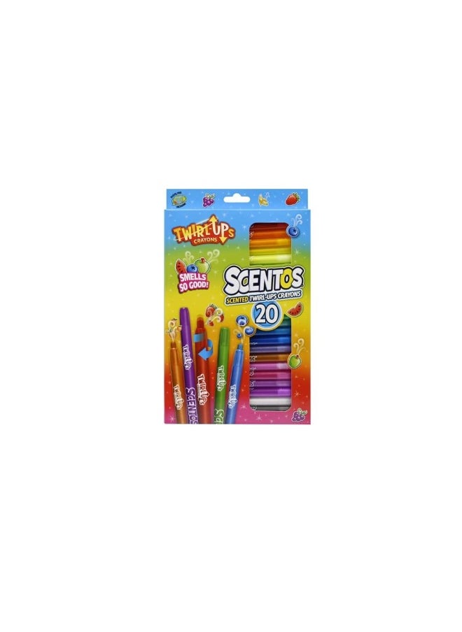 Scentos Scented Twist up Crayons (20 Pack) - pzsku/Z6E9F90861D1D627C22DBZ/45/_/1730101188/2f68b24e-f62d-4291-84b3-363ff1df0302