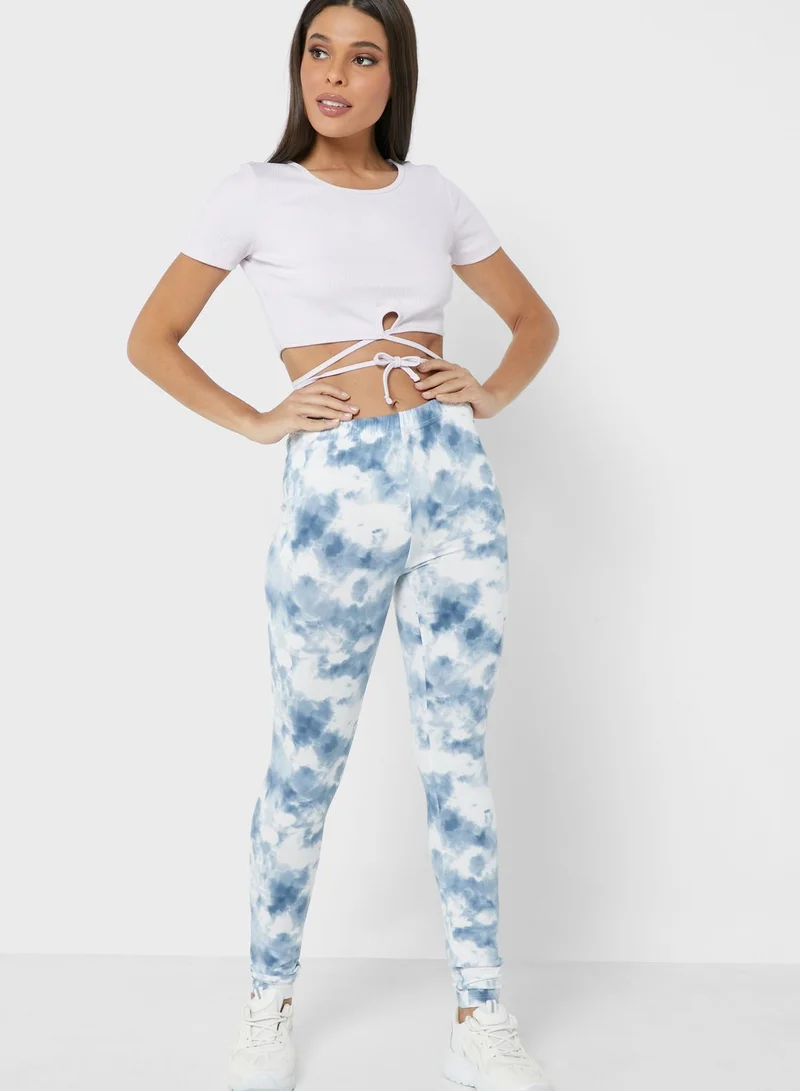 VERO MODA High Waist Printed Leggings