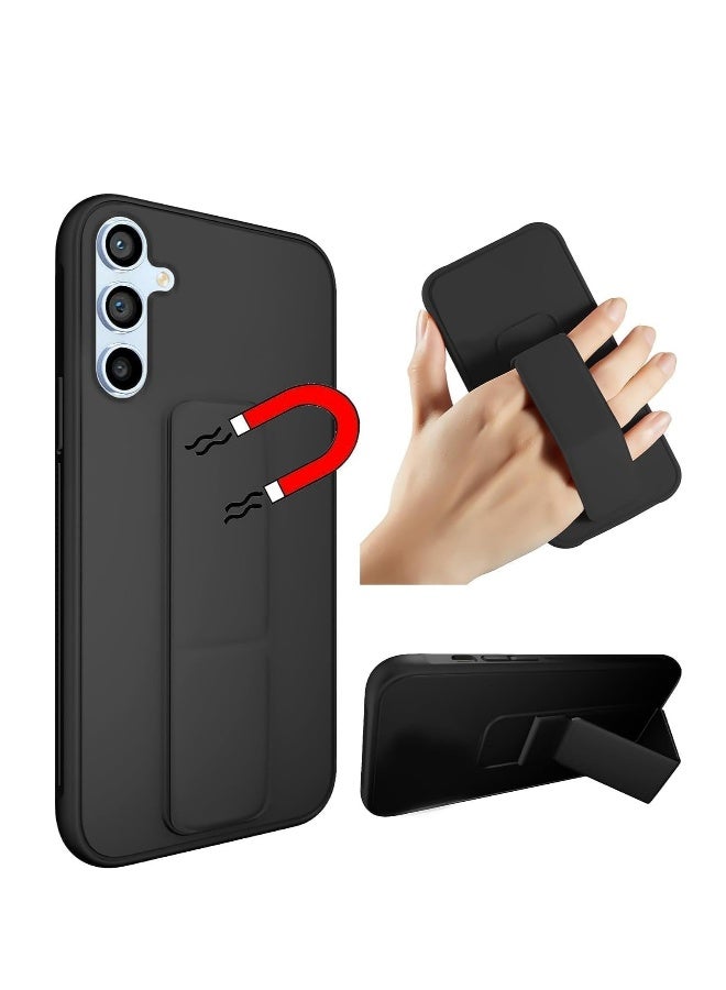 DUSALA Samsung Galaxy A55 Case Cover Magnetic Car Mount Kickstand Holder Premium Silicone Vertical Horizontal Hand Strap For Samsung Galaxy A55 - Image 1