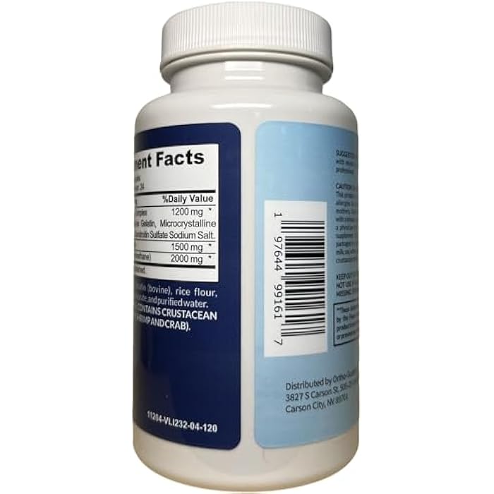 Joint Matrix, Glucosamine Chondroitin MSM Complex, 120 Capsules - Image 5
