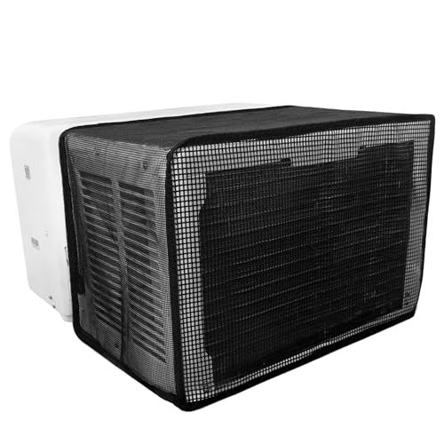 TAKTOPEAK Window AC Mesh Cover 20" W x 12.2" D x 13.4" H, U shaped Air Conditioner Cover Specially for Midea U-Shaped Window Air Conditioner, Anti-Leaf, Dustproof & Easy Air Flow - Image 1