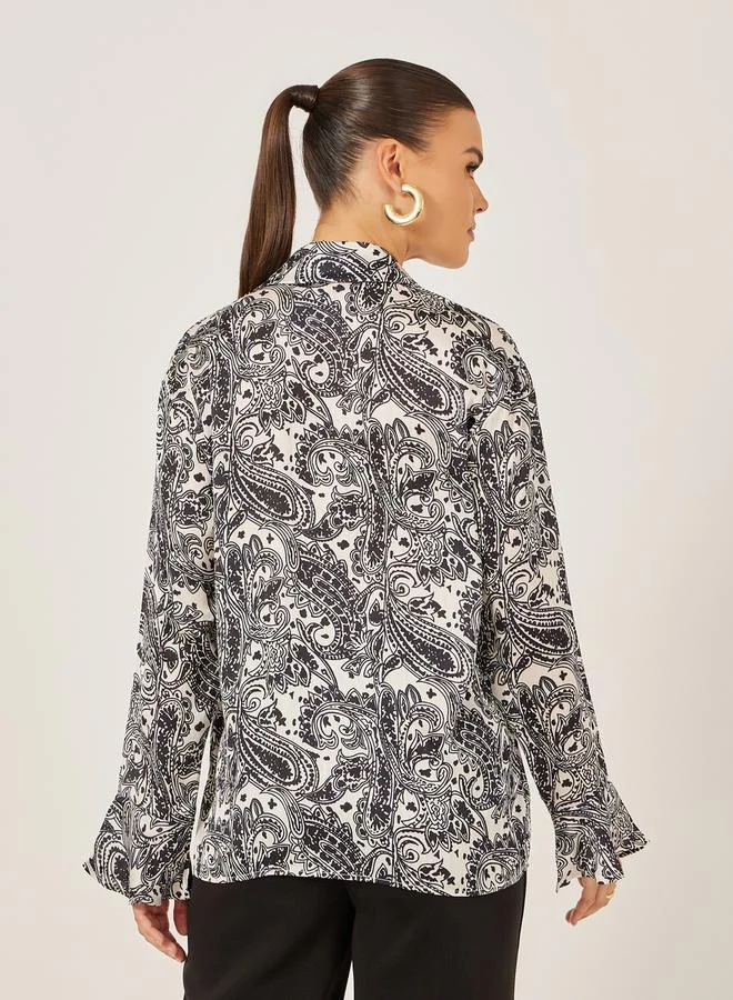 Styli Paisley Printed Long Sleeve Regular Fit Shirt