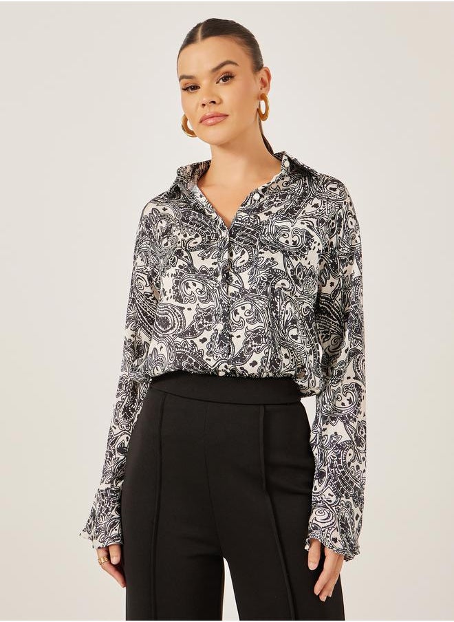 Styli Paisley Printed Long Sleeve Regular Fit Shirt  - Image 1