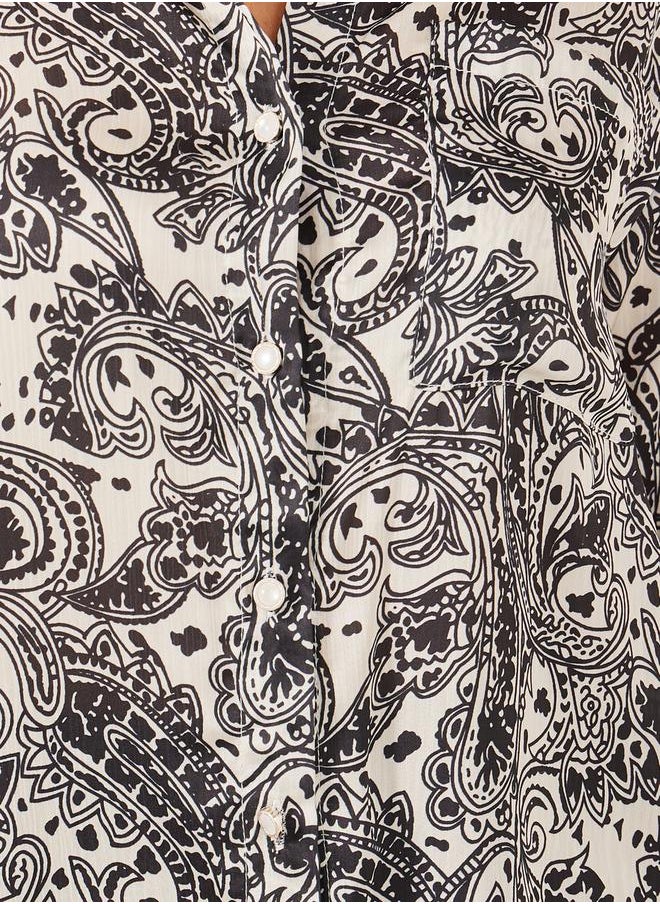 Styli Paisley Printed Long Sleeve Regular Fit Shirt  - Image 4