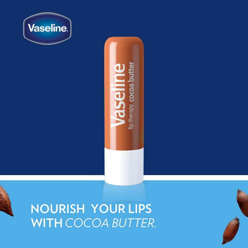 Vaseline Lip Therapy Variety 4-Pack – Rosy Lips + Cocoa Butter Moisturizing Lip Balm with Vitamin E, 0.16 Oz Ea - Image 3