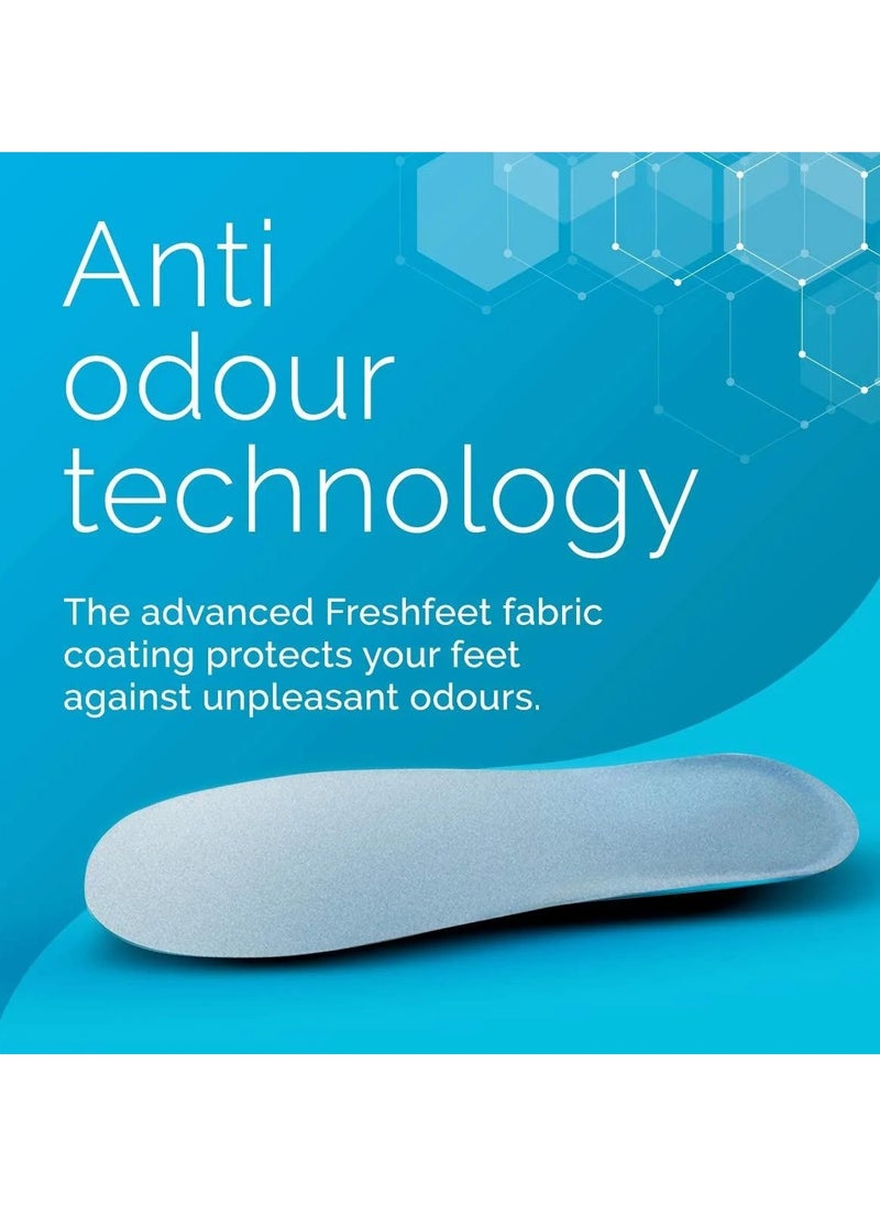 Plan A - Flexible silicone insole with Active Gel technology for daily and sports use. Designed with double gel to absorb shock and reduce excess pressure during walking and daily activities, providing all-day comfort and support - Image 1
