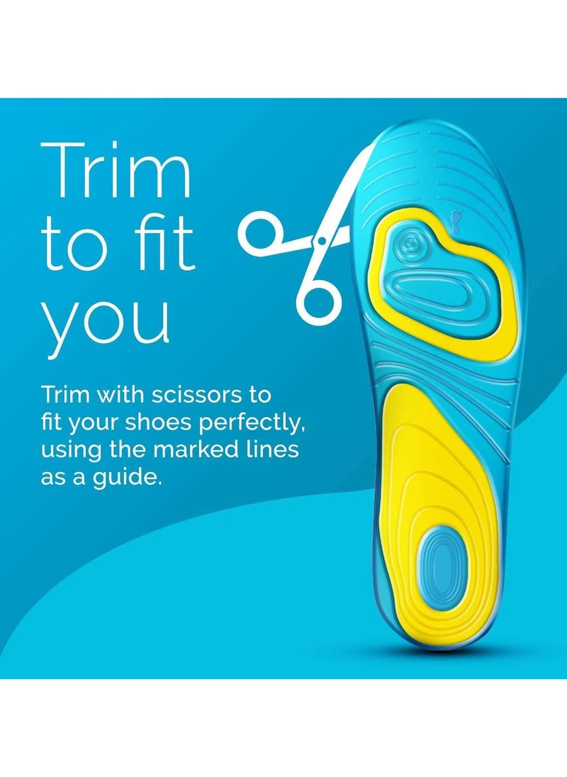 Plan A - Flexible silicone insole with Active Gel technology for daily and sports use. Designed with double gel to absorb shock and reduce excess pressure during walking and daily activities, providing all-day comfort and support - Image 1