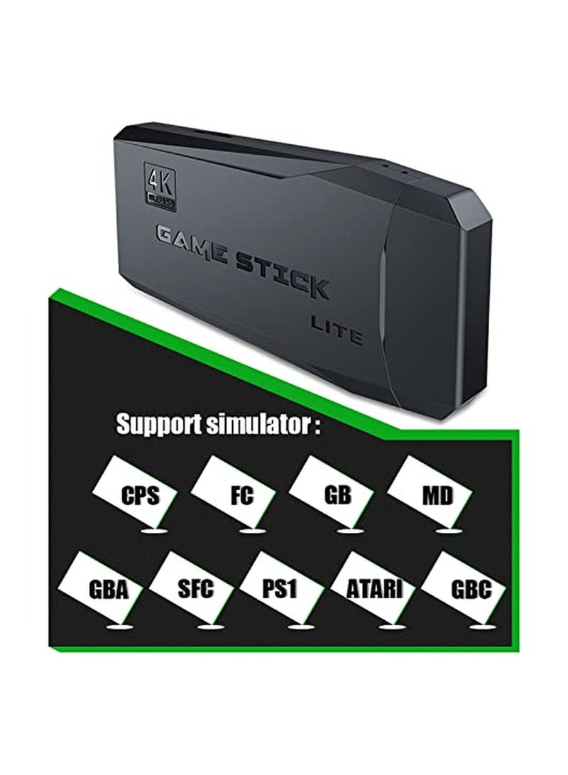 Game Stick Console With Dual 2.4G Wireless Controllers Connect TV High-definition Output With 64G Card 10000 Games USB - Image 3