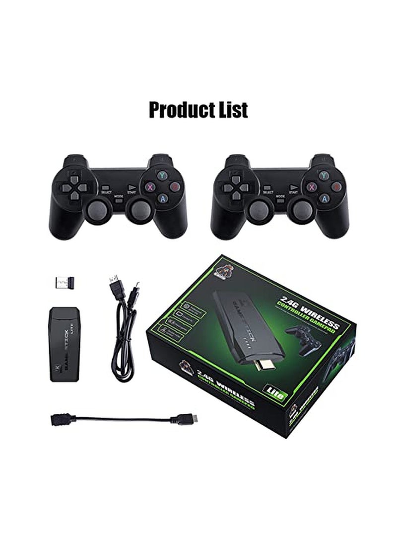Game Stick Console With Dual 2.4G Wireless Controllers Connect TV High-definition Output With 64G Card 10000 Games USB - Image 2