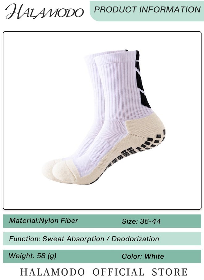 HALAMODO - 3 Pair Unisex Soccer Socks Grip Soccer Socks Pilates & Running Athletic Socks Non Slip Socks for Football & Basketball & Hockey & Rugby Sports Non Skid Socks for Men & Women & athletes - Image 1