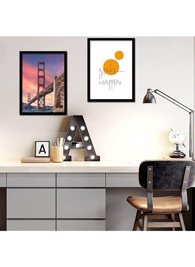 6 Sets 8X12 Picture Frame Frames For 8 X 12 Canvas Collage Photo Poster Certificate Wall Gallery High Transparent Horizontal Or Vertical Black 8 By 12