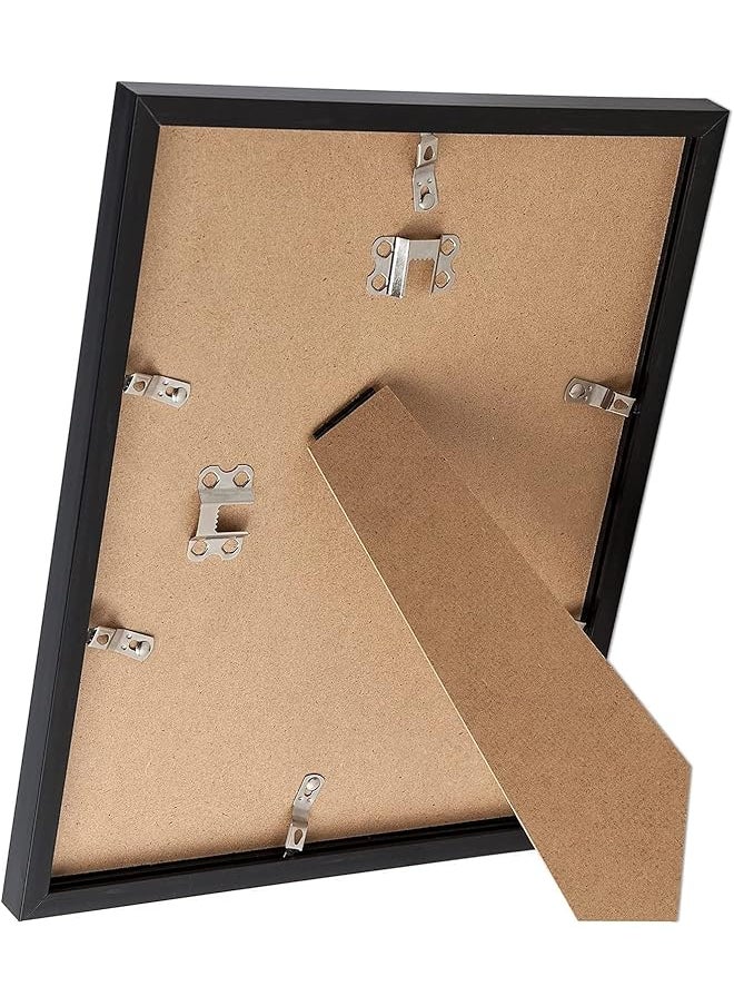 6 Sets 8X12 Picture Frame Frames For 8 X 12 Canvas Collage Photo Poster Certificate Wall Gallery High Transparent Horizontal Or Vertical Black 8 By 12