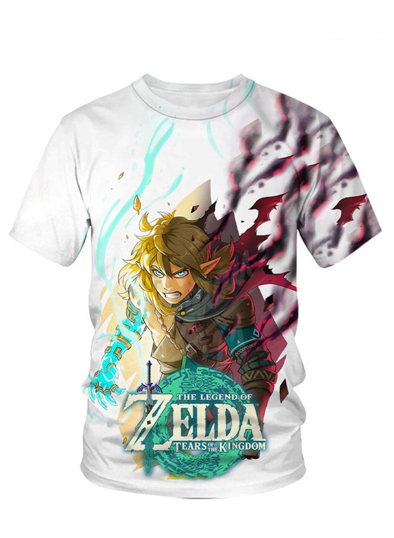 Game Zelda Breath of the Wild 3D digital printing personalized breathable children's T-shirt  - Image 1