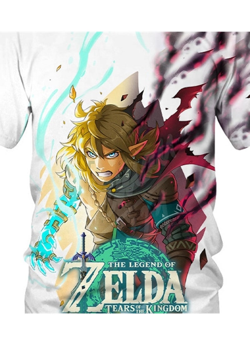 Game Zelda Breath of the Wild 3D digital printing personalized breathable children's T-shirt  - Image 2