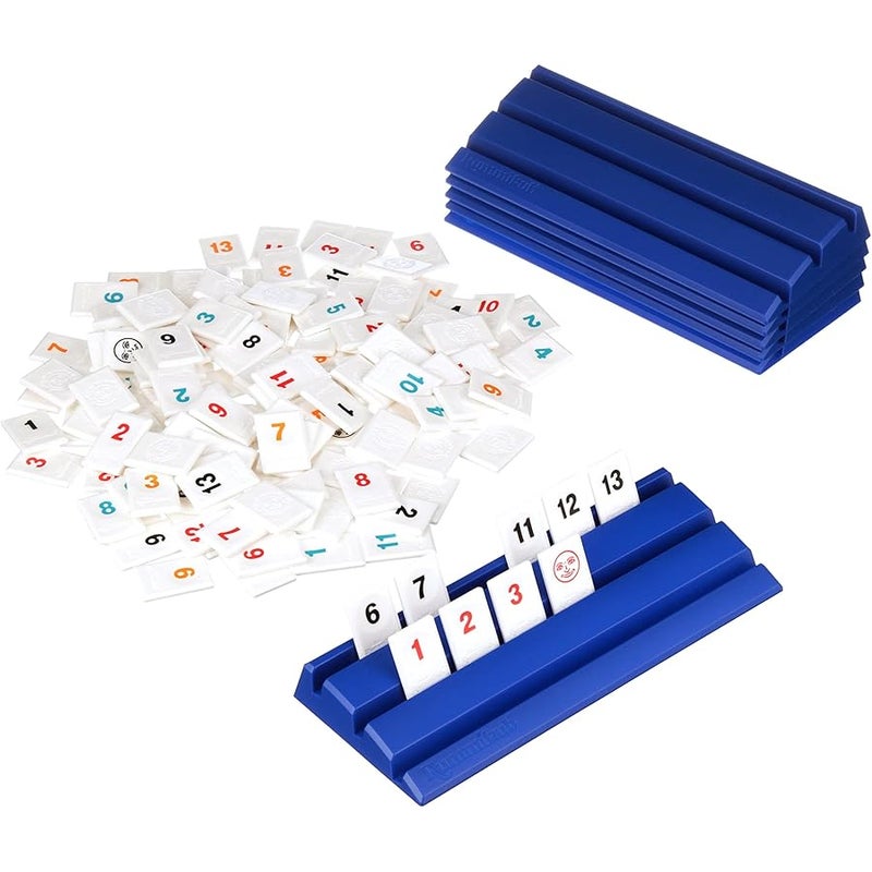 Pressman Rummikub Six Player Edition - The Classic Rummy Tile Game - More Tiles and More Players for More Fun! by, Blue - Image 4