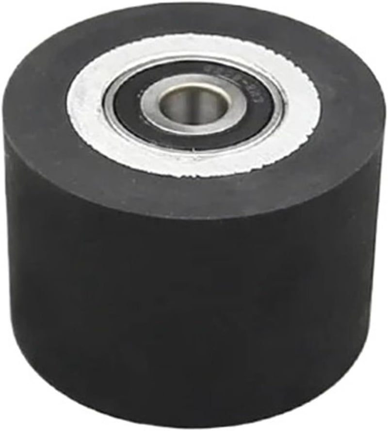 Dia. 50mm - 200mm Smooth Rubber Contact Wheel Belt Grinder Parts(75x50mm,6201 installed 12) - Image 1