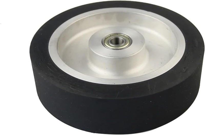 Dia. 50mm - 200mm Smooth Rubber Contact Wheel Belt Grinder Parts(75x50mm,6201 installed 12) - Image 5