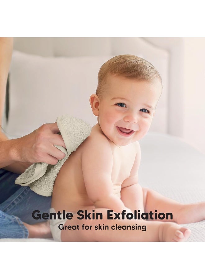 KeaBabies 6-Pack Baby Washcloths - Soft Viscose Derived from Bamboo - Image 3