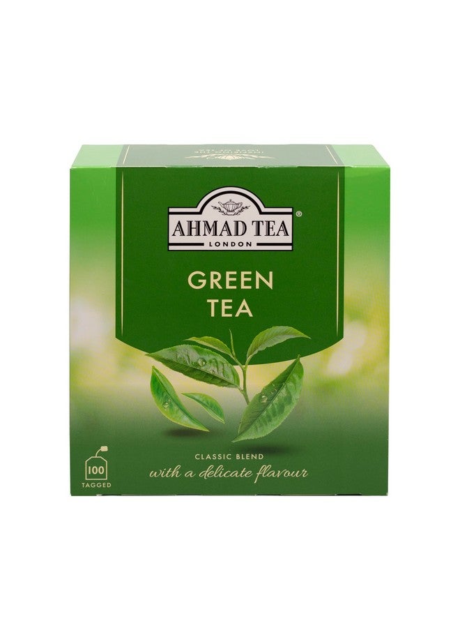 Ahmad Tea Green Tea, Green Tea Teabags 100 ct - Caffeinated & Sugar-Free - Image 1