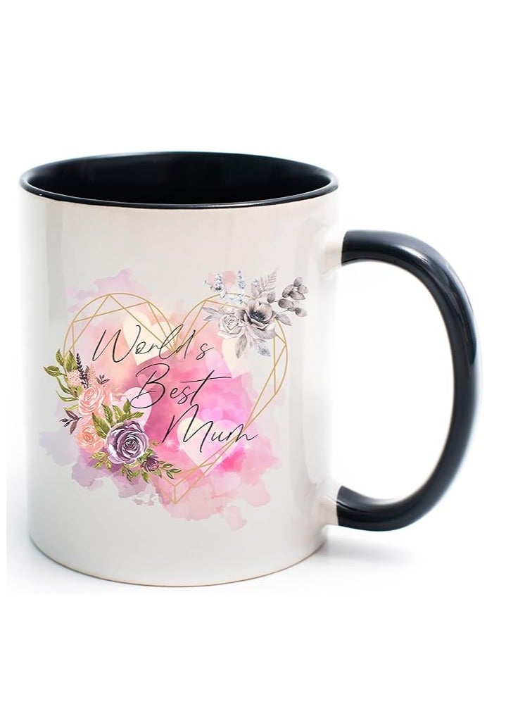 RYN فنجان قهوة، فنجان سيراميك، كوب شاي للأم، فناجين قهوة للأم، أفضل هدية للأم في العالم، هدايا عيد الأم - Image 1