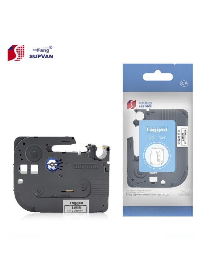 Shuofang Label Maker Ribbon, Label Tape, Label Paper, 12mm White Background With Black Text, No Film Label Tape, L-a231 Label Paper, Self-adhesive Sticker, Suitable For Shuofang Label Maker Lp5125/c/e - Image 2