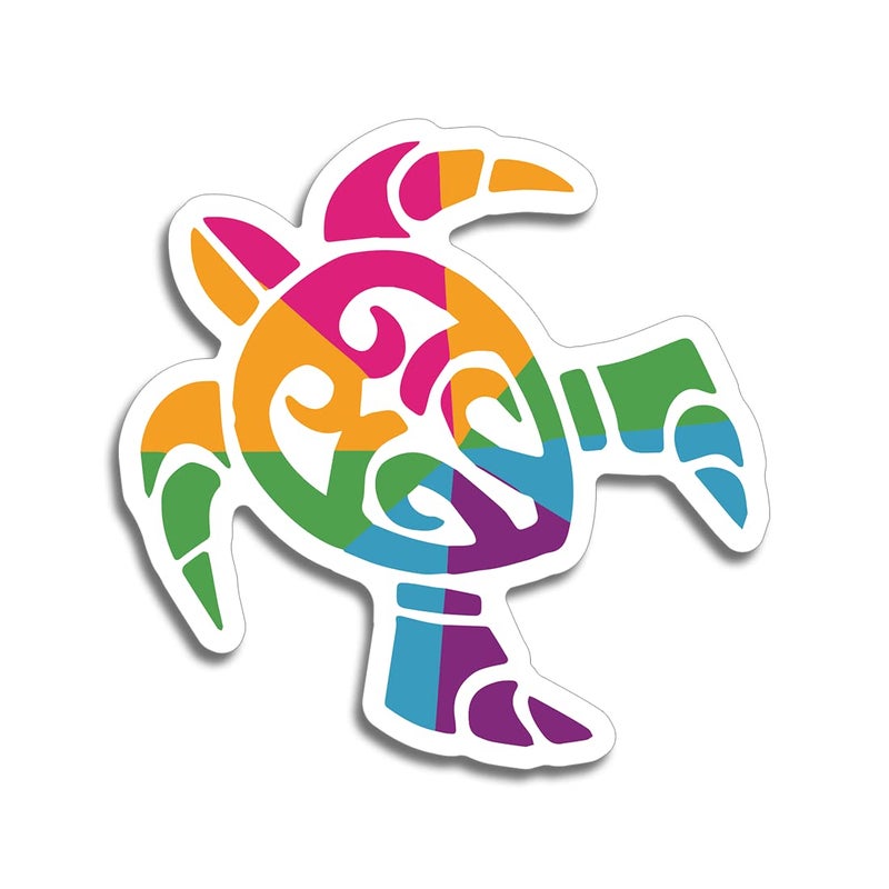 Colorful Sea Turtle Magnet for Refrigerator Locker Toolbox Car White Board Ammo Can 55 Inches at Largest Point KCM3342