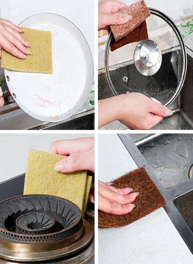Kaidaa Natural Kitchen Sponges | 100% Coconut Coir Scrubber Sponge for Dishwashing | Eco Friendly, Non Toxic & Biodegradable Cleaning Sponges for Kitchen | Long-Lasting Dish Scrub Pads (5) - Image 4