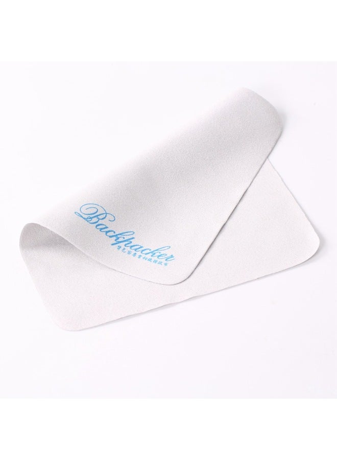Backpacker Camera Screen Lens Wiping Cloth Glasses Cloth Computer Mobile Phone Screen Island Silk Cleaning Cloth Product-Color:Large (20*25cm) Gray  - Image 3