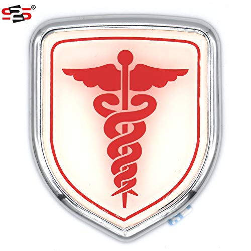S2S® Stylish 3D Metal Chrome Sticker Emblem Badge Logo | Durable & Stylish Automotive Decoration | For Cars & Bikes (DOCTOR) - Image 1