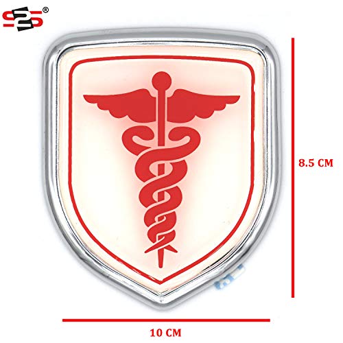 S2S® Stylish 3D Metal Chrome Sticker Emblem Badge Logo | Durable & Stylish Automotive Decoration | For Cars & Bikes (DOCTOR) - Image 2