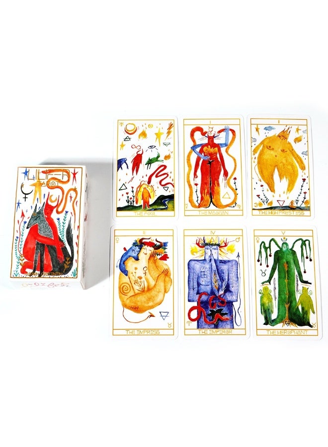NIBEMINENT The 80-card Lily Tarot, a traditional mysterious and modern practical spirit travel board card game, is suitable for beginners - Image 2