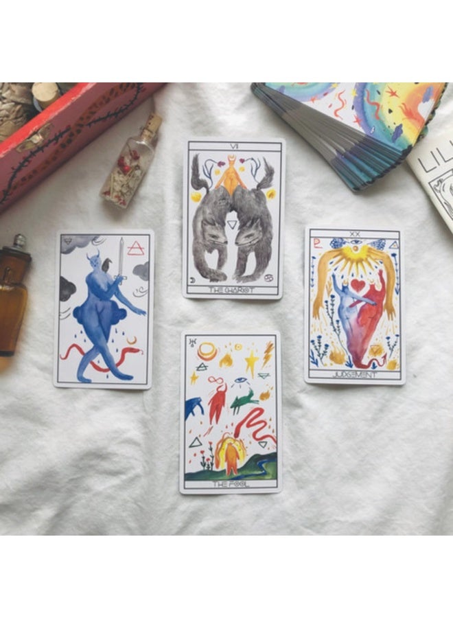 NIBEMINENT The 80-card Lily Tarot, a traditional mysterious and modern practical spirit travel board card game, is suitable for beginners - Image 4