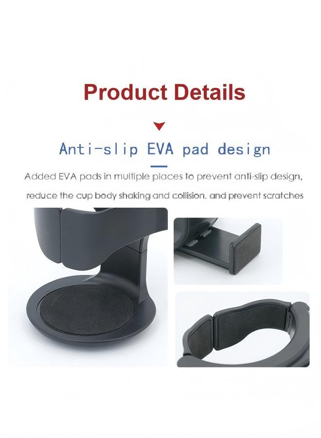 فيو 🚗حامل أكواب السيارة 💧منفذ تهوية عالمي ضد الماء 🔧قابل للتعديل وثابت للمشروبات والقهوة والماء والعصائر – مناسب لمعظم السيارات وSUV - Image 4