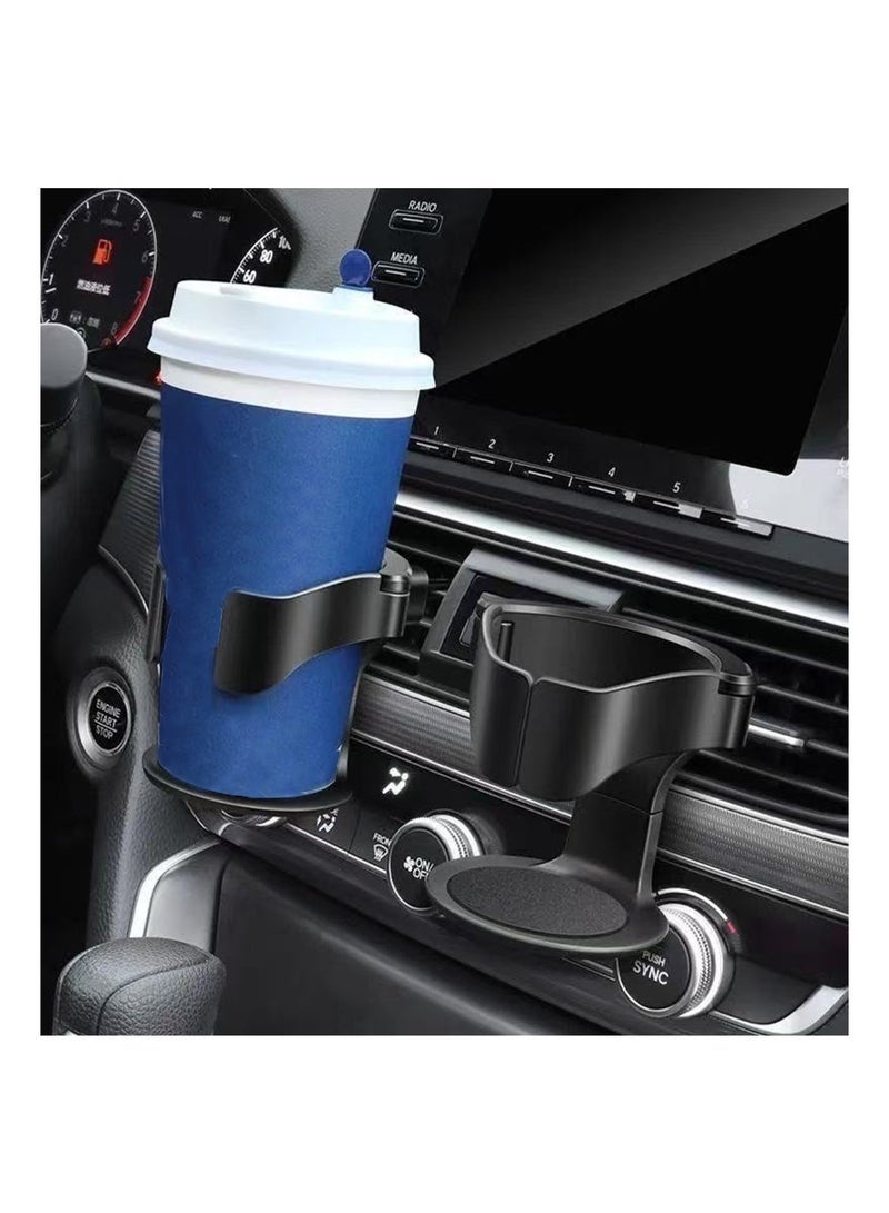 فيو 🚗حامل أكواب السيارة 💧منفذ تهوية عالمي ضد الماء 🔧قابل للتعديل وثابت للمشروبات والقهوة والماء والعصائر – مناسب لمعظم السيارات وSUV - Image 1