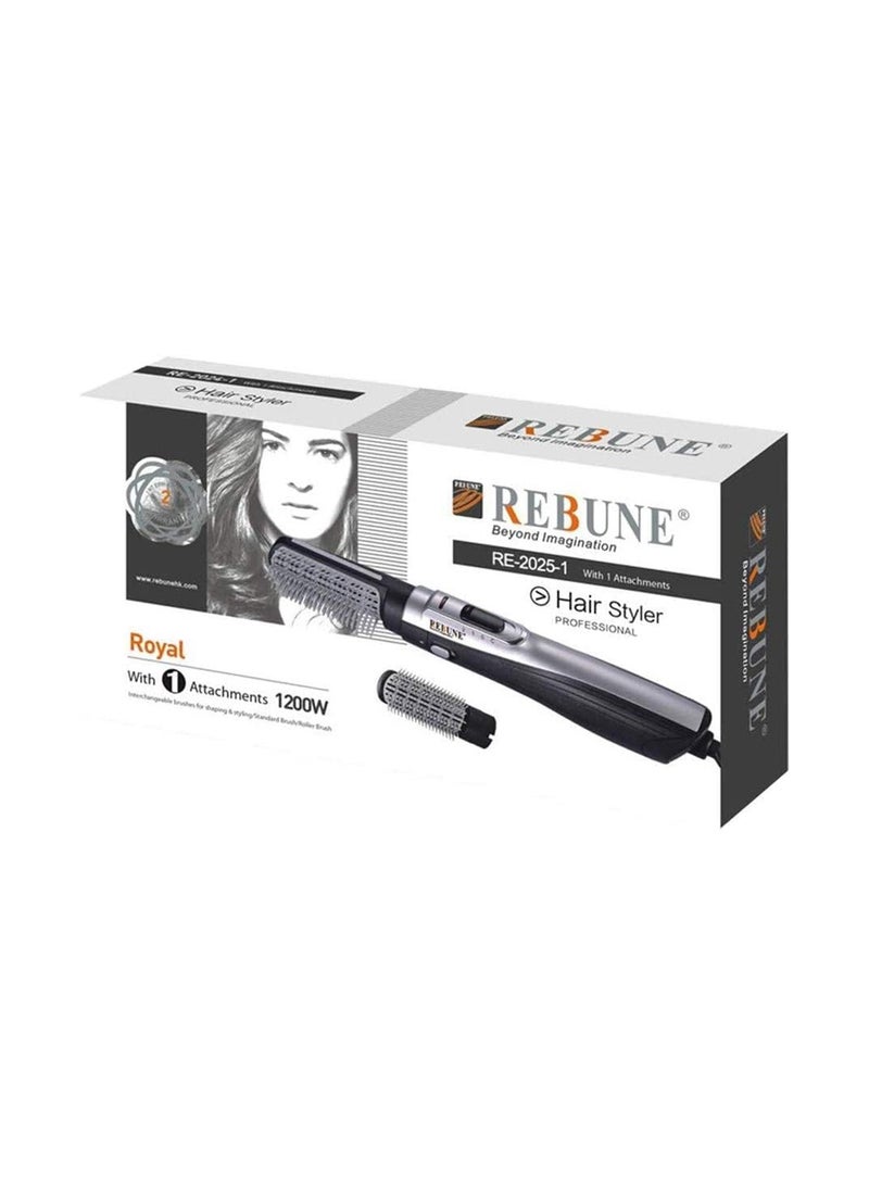REBUNE Professional Hair Dryer With Dual Brushes Multicolour - Image 1
