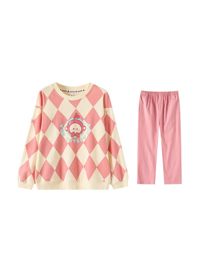Fenton Fenteng Children's Pajamas For Girls, Pure Cotton Spring Season, Big Girls Can Wear Outside, Girls' Loungewear Q9x24790047 - Image 3