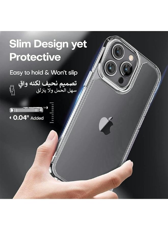 Generic - iPhone 15 Pro Slim Clear Protection Package with 1 Pack of Tempered Glass Screen Protectors and 1 Pack of Camera Lens Protector, Phone Cover for 15 Pro (6.1 Inch) 2023 (3in1) - Image 1