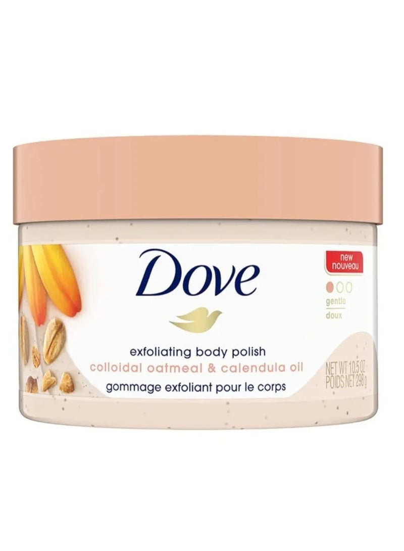 Dove (DOVE)exfoliting body polish colloidal oatmeal&calendula oil 298g - Image 1