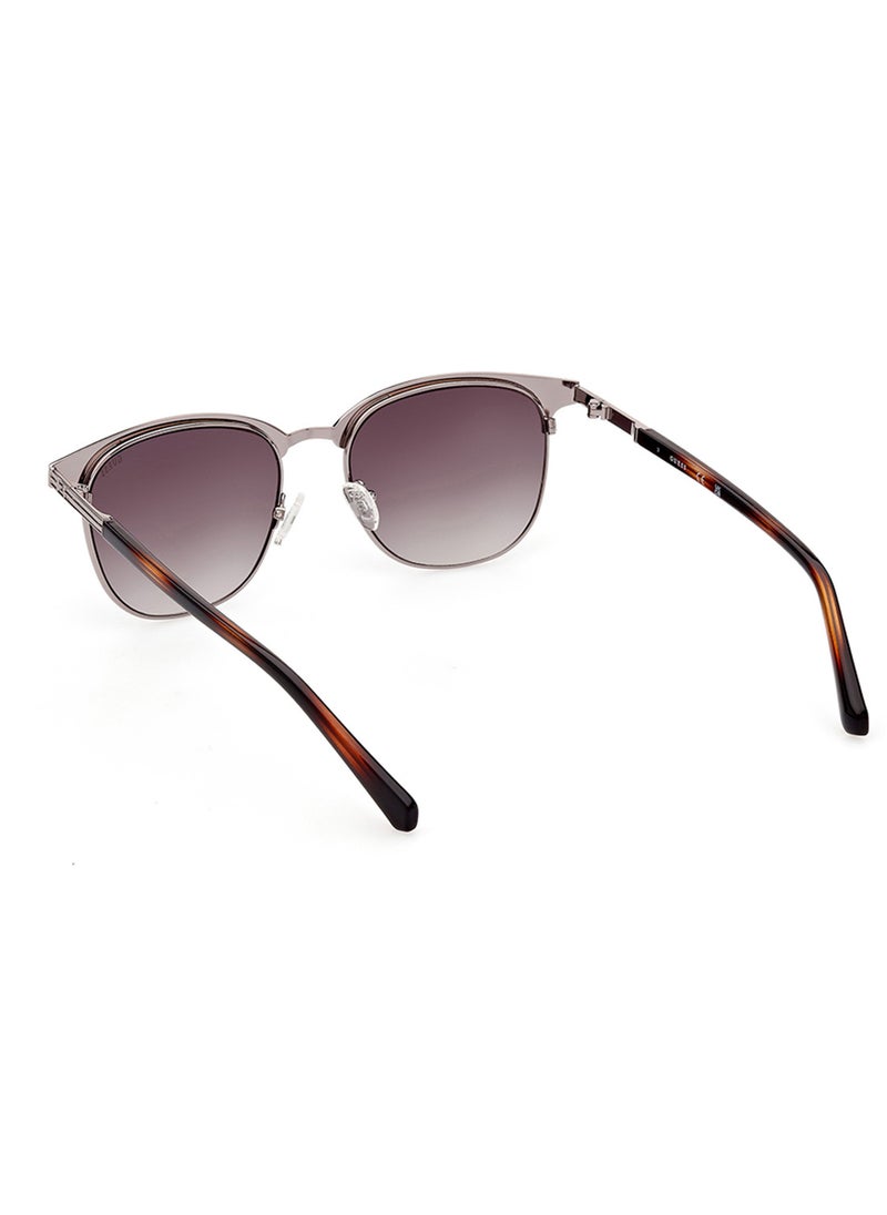 GUESS - Men's UV Protection Browline Shape Sunglasses - GU0005208P54 - Lens Size: 54 Mm - Image 1